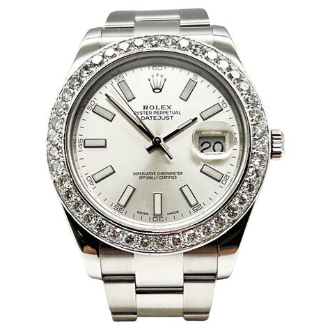 rolex datejust 2 with diamond bezel for sale|Rolex Datejust diamond dial 36mm.